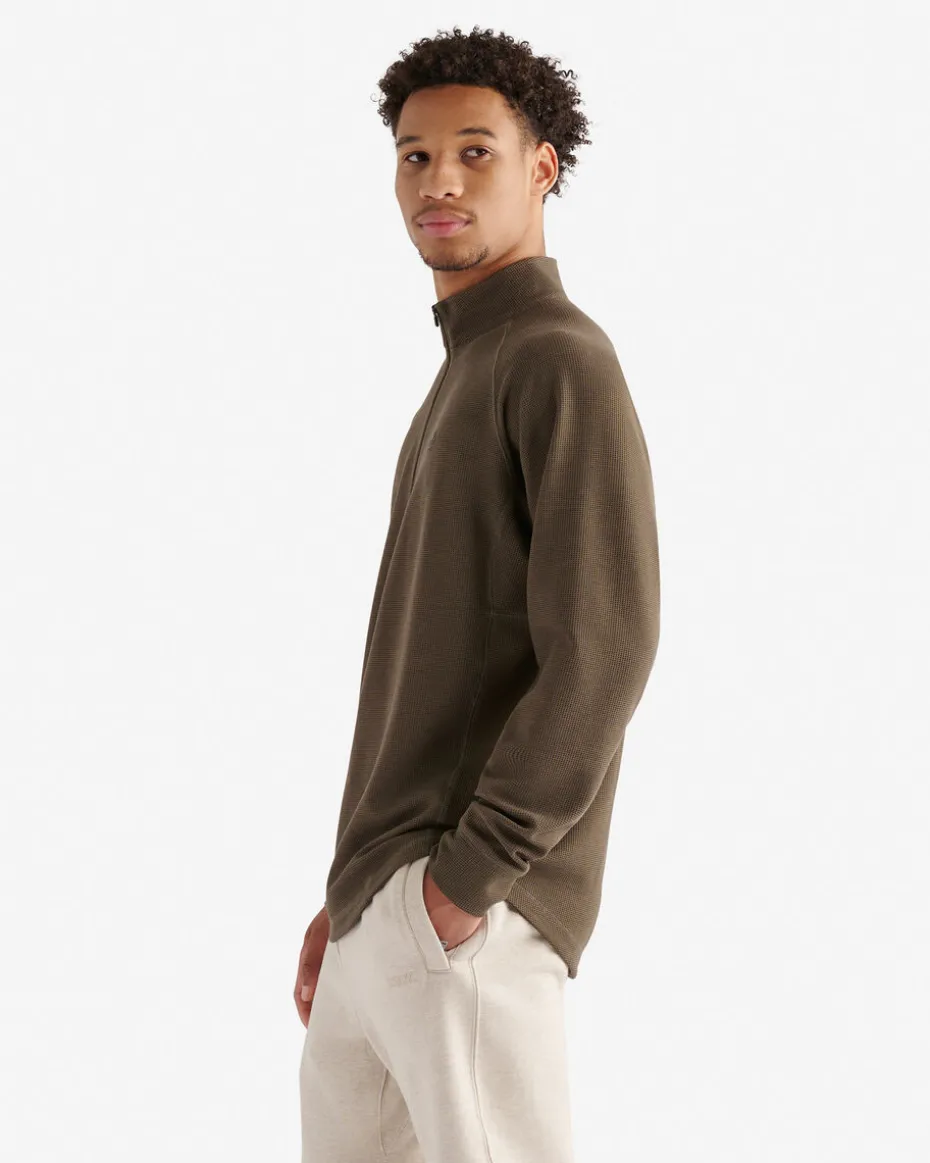 Active Grid Half Zip Stein