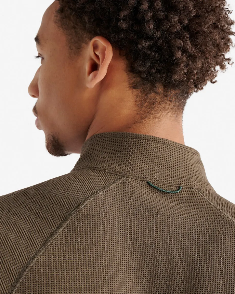Active Grid Half Zip Stein