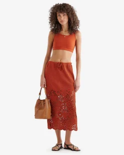 Canyon Crochet Midi Skirt