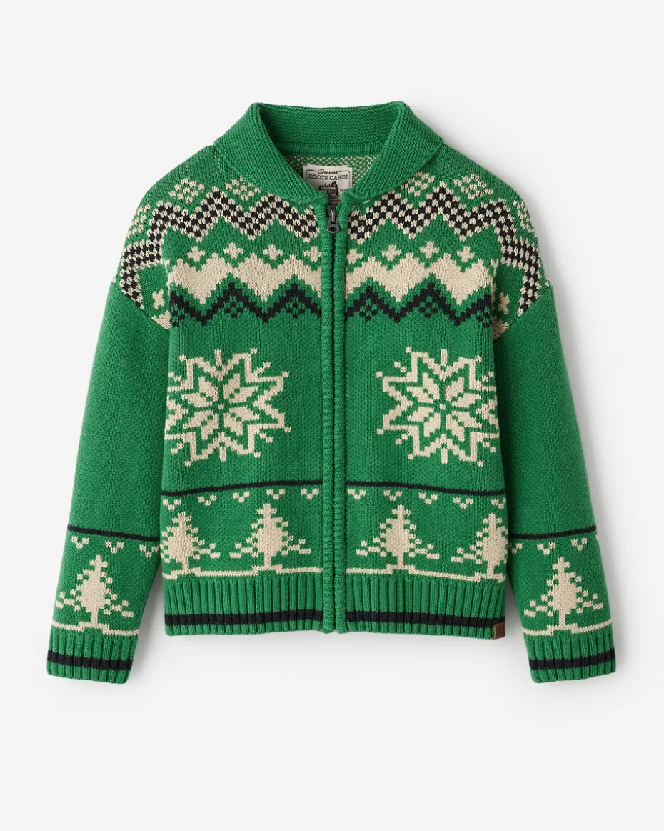 Kids Cabin Shawl Fair Isle Cardigan