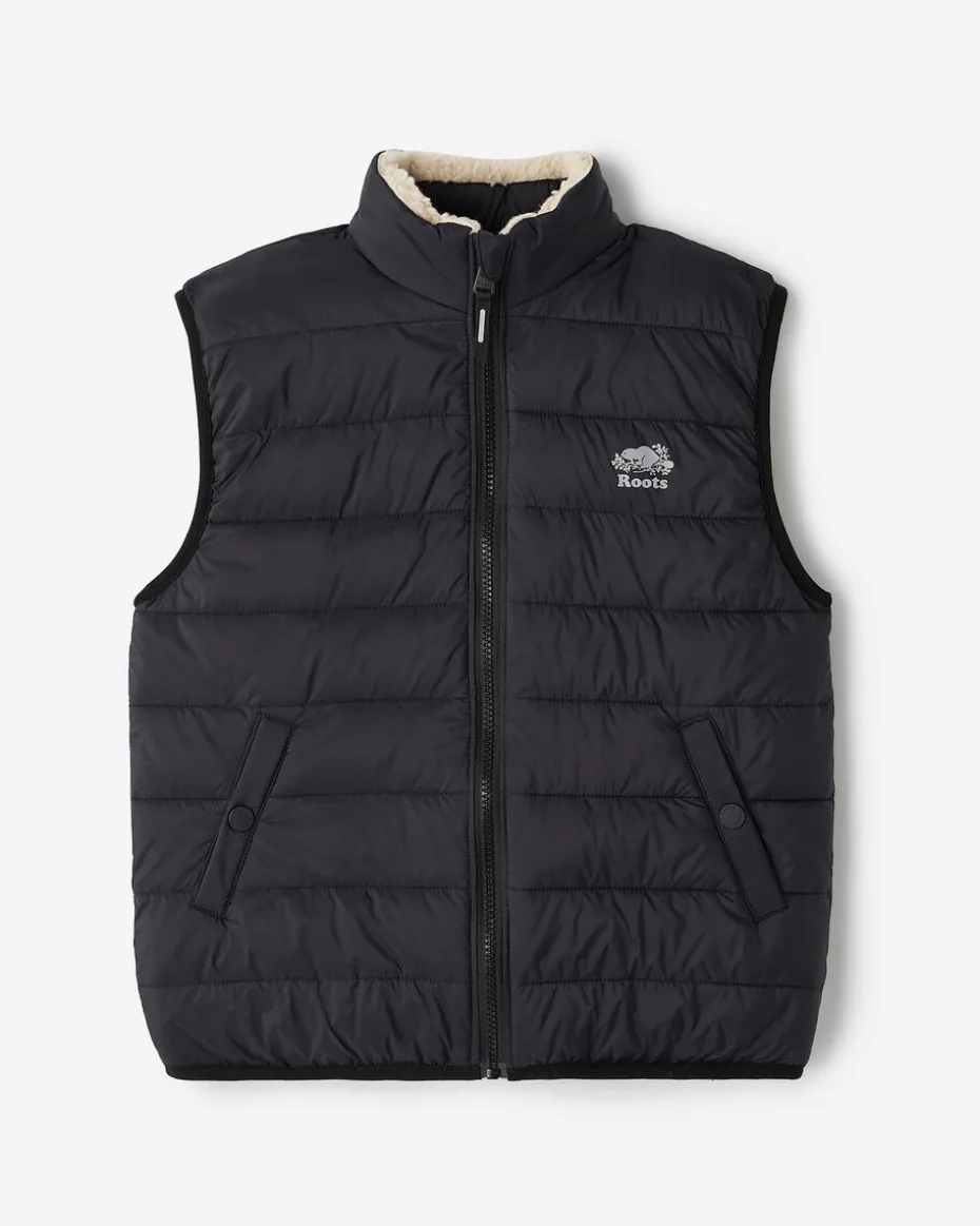Kids Roots Reversible Puffer Vest