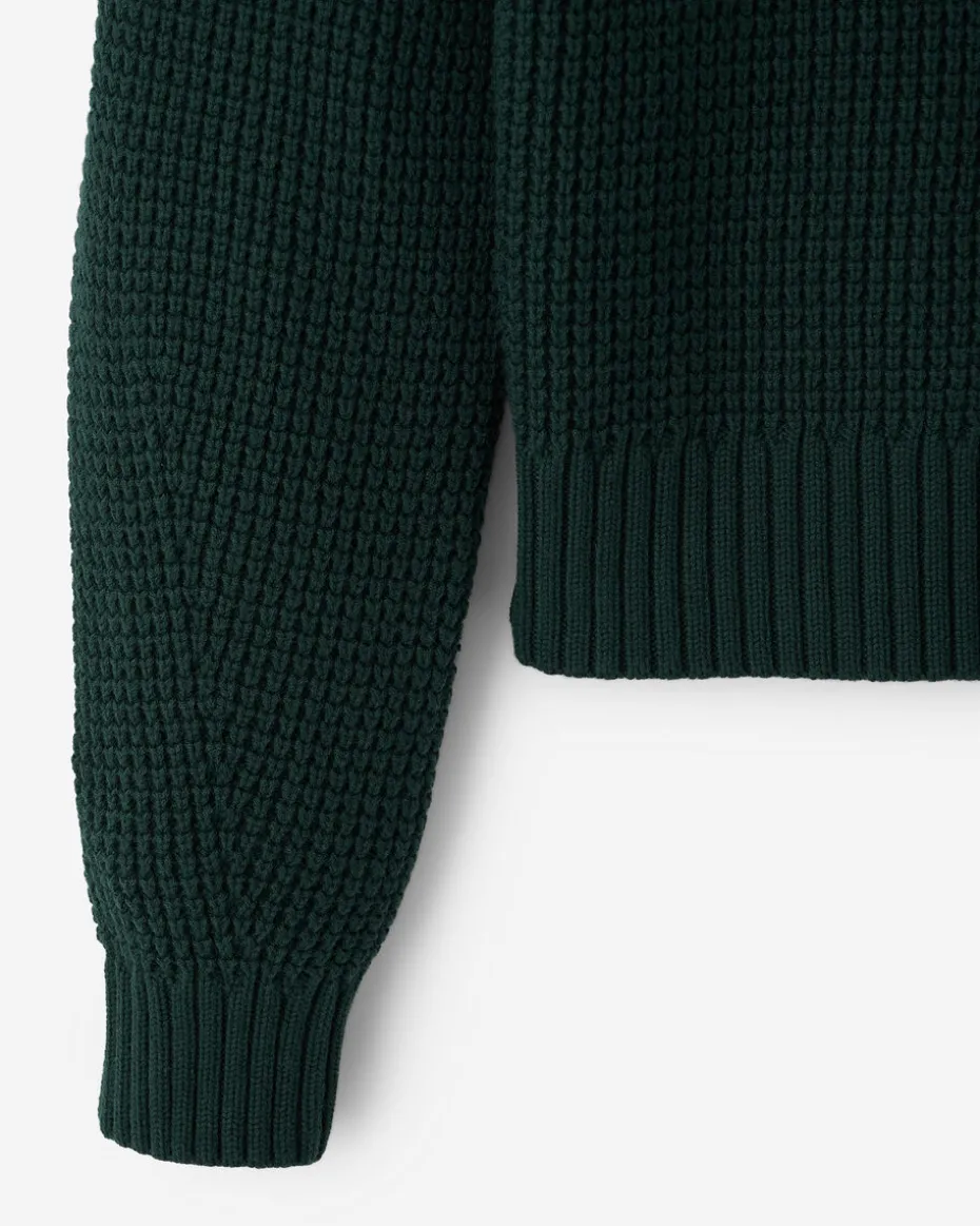 Niagara Waffle Half Zip Sweater