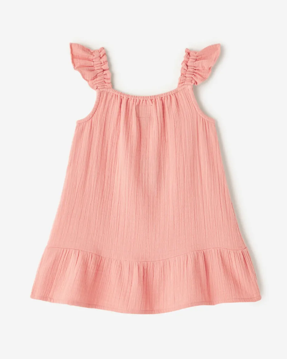 Toddler Girls Crinkle Ruffle Dress
