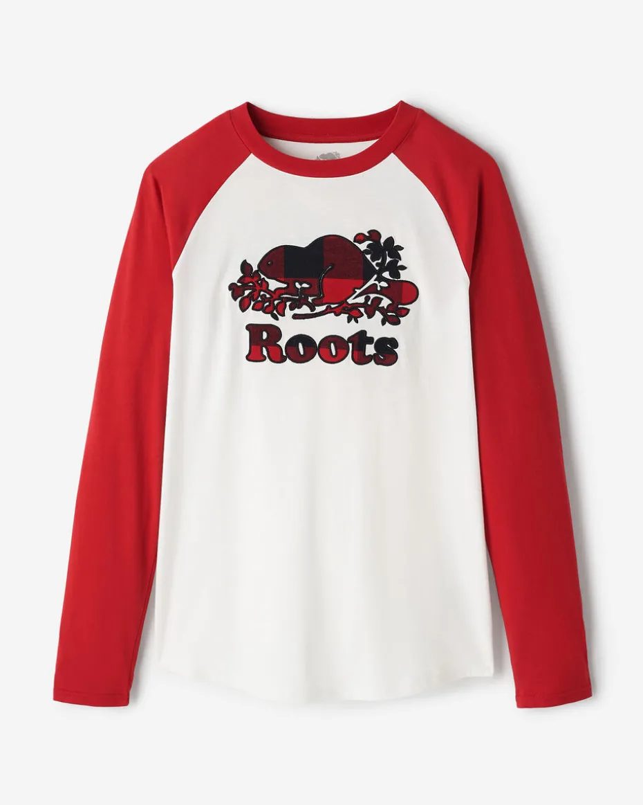 Womens Cooper Park Plaid Long Sleeve T-Shirt